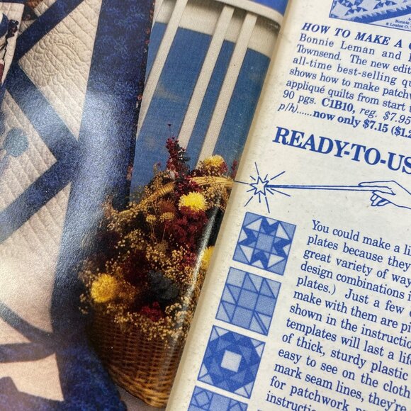 Vintage Quilters Newsletter Magazine March 1989 No. 210 Articles And Patterns - Picture 10 of 10